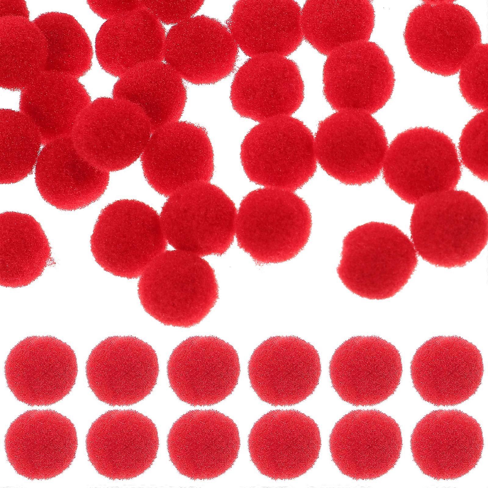 600pcs Multi-use Pompom Balls Diy Crafts Pom Poms Diy Arts Red Pom Pom Balls