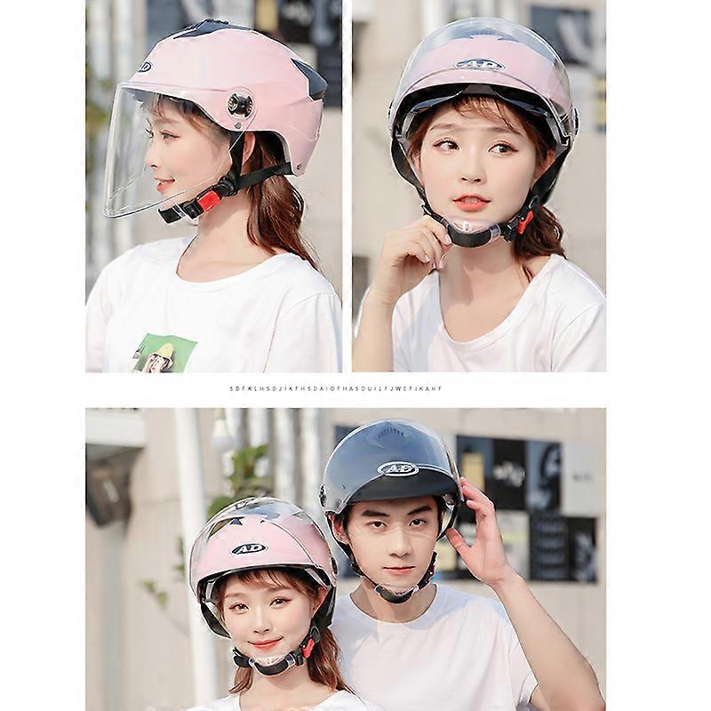 NEW Motorcycle Helmets With Led Lights Moped Helmet Electric Scooter ... - Electric Motorcycle Helmets With Led Lights