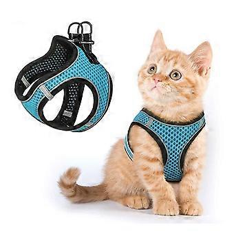 Harnais pour chien réfléchissant respirant confortable (1pcs-Blue-XS)