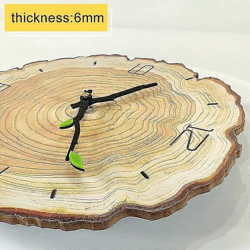 Leise Vintage-Wanduhr, Holz-Wanduhr, Küchen-Wanduhr, Retro-Vintage