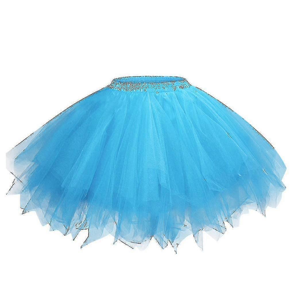 Etek Kadın Örgü Tül Prenses Elastik Yetişkin Kısa Tutu Dans