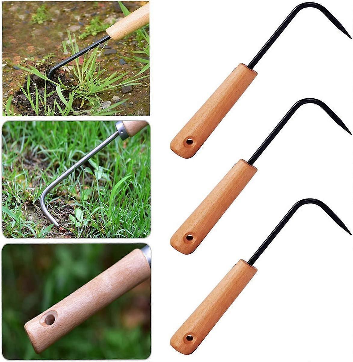 3PCS Weed Removal Tool Weeding Tools Gardening Tools Set for Digging Garden Lawn Transplanting
