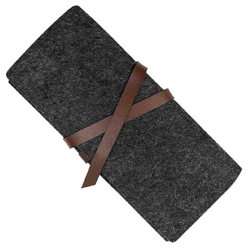 Multi-Functional  Felt Pen Case, Pencil Pouch, Canvas Pencil Case, Felt Pockets