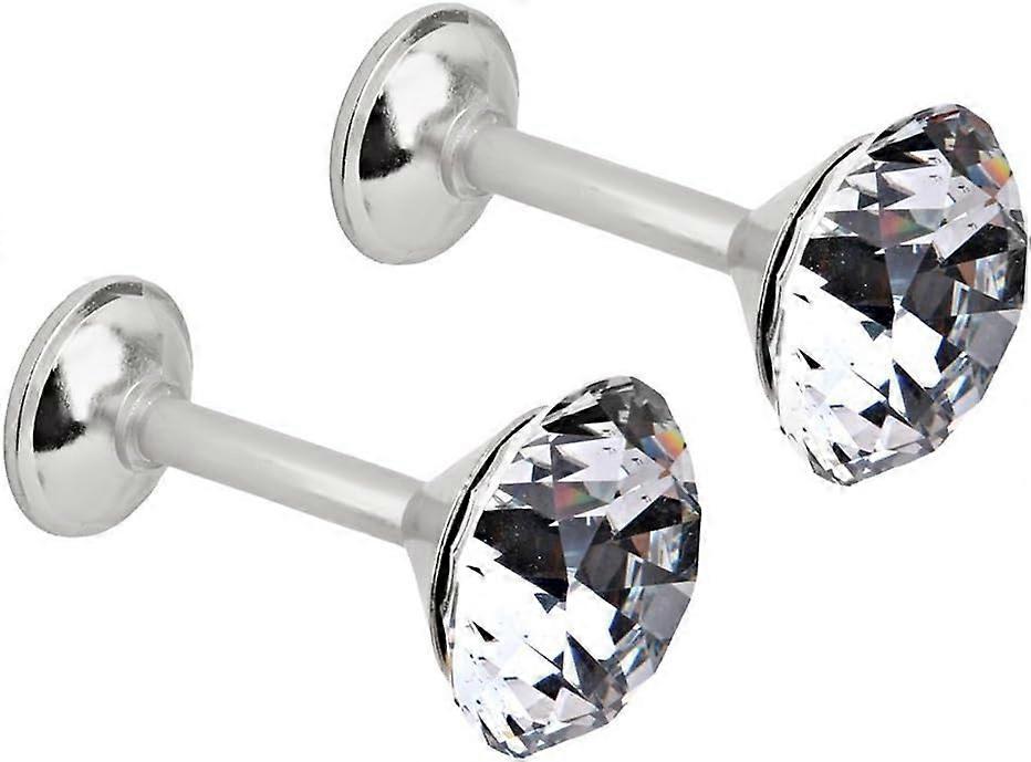 Curtain Drapery Tiebacks Door Wall Tassel Hooks 2pcs (Silver)