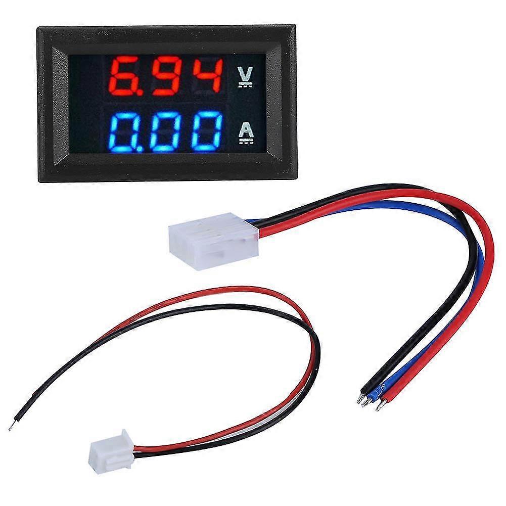0100v 010a Voltage Current Meter Led Double Display Portable Ammeter Guage