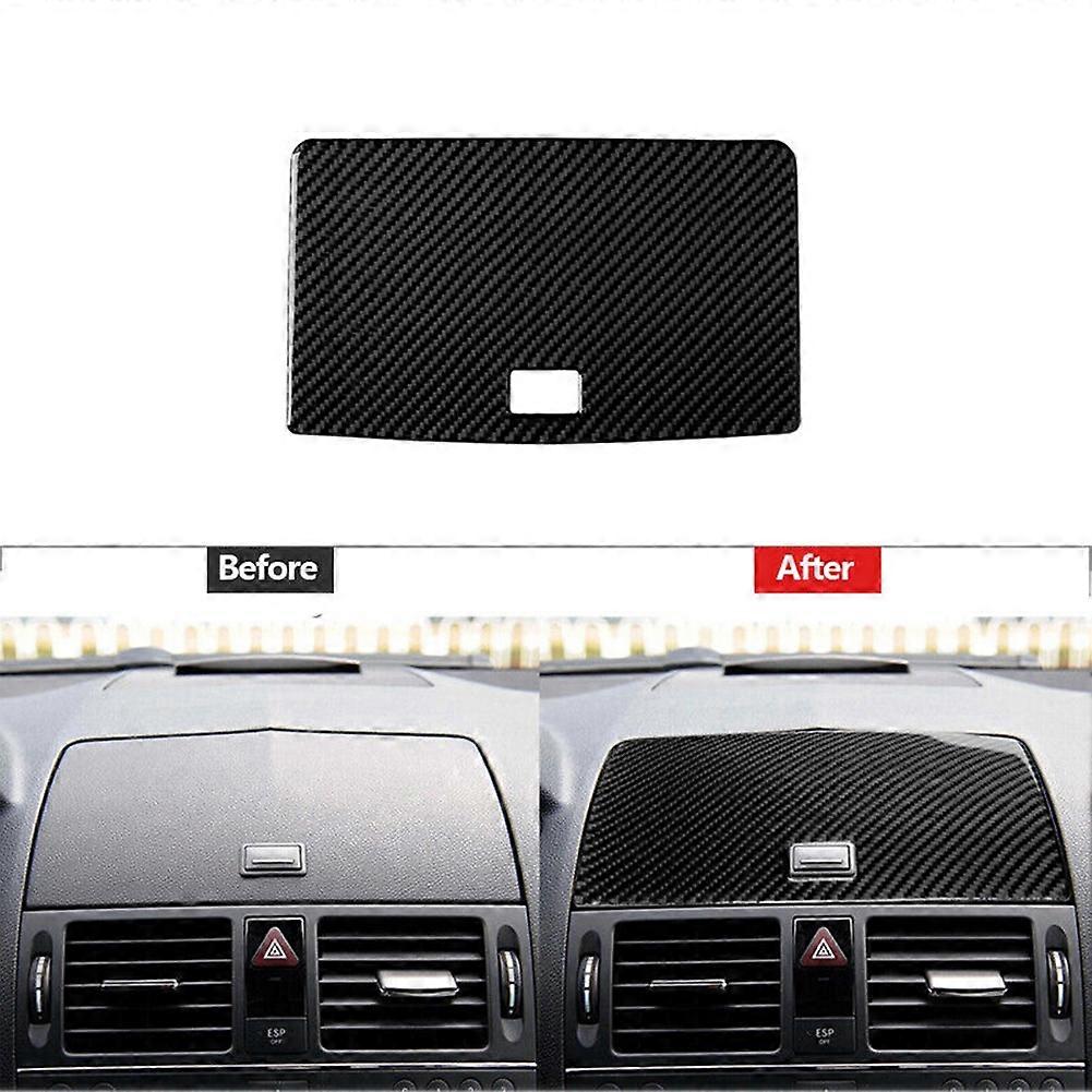 Carbon Fiber Navigation Control Panel Cover Trim for - C-Class W204 2007-2013