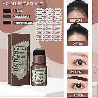 Sello de cejas, pochoir sourcils, 24 ensembles de tampon sourcils RUtilisables, naturellement pas de chute facile mettre sur le maquillage