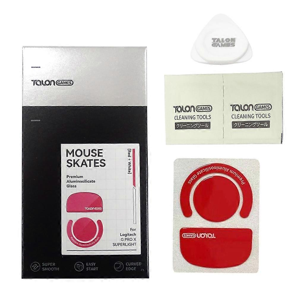 1Set for Logitech G Pro X Glass Mouse Skates Mice Kit Curved Edges Mouse Feet
