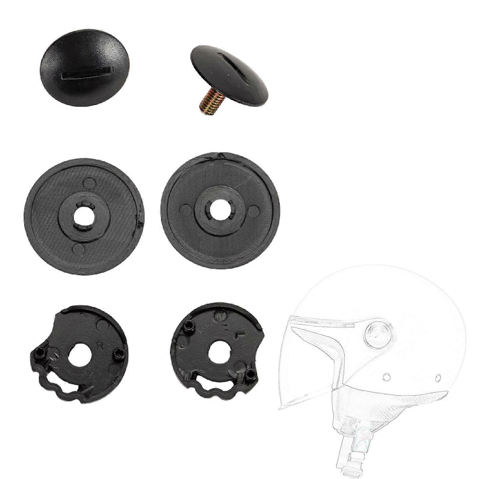 Helmet Lens Base Parts Set Practical Professional Replacement Black Easy Installation Parts for Axxis Square Half Helmet