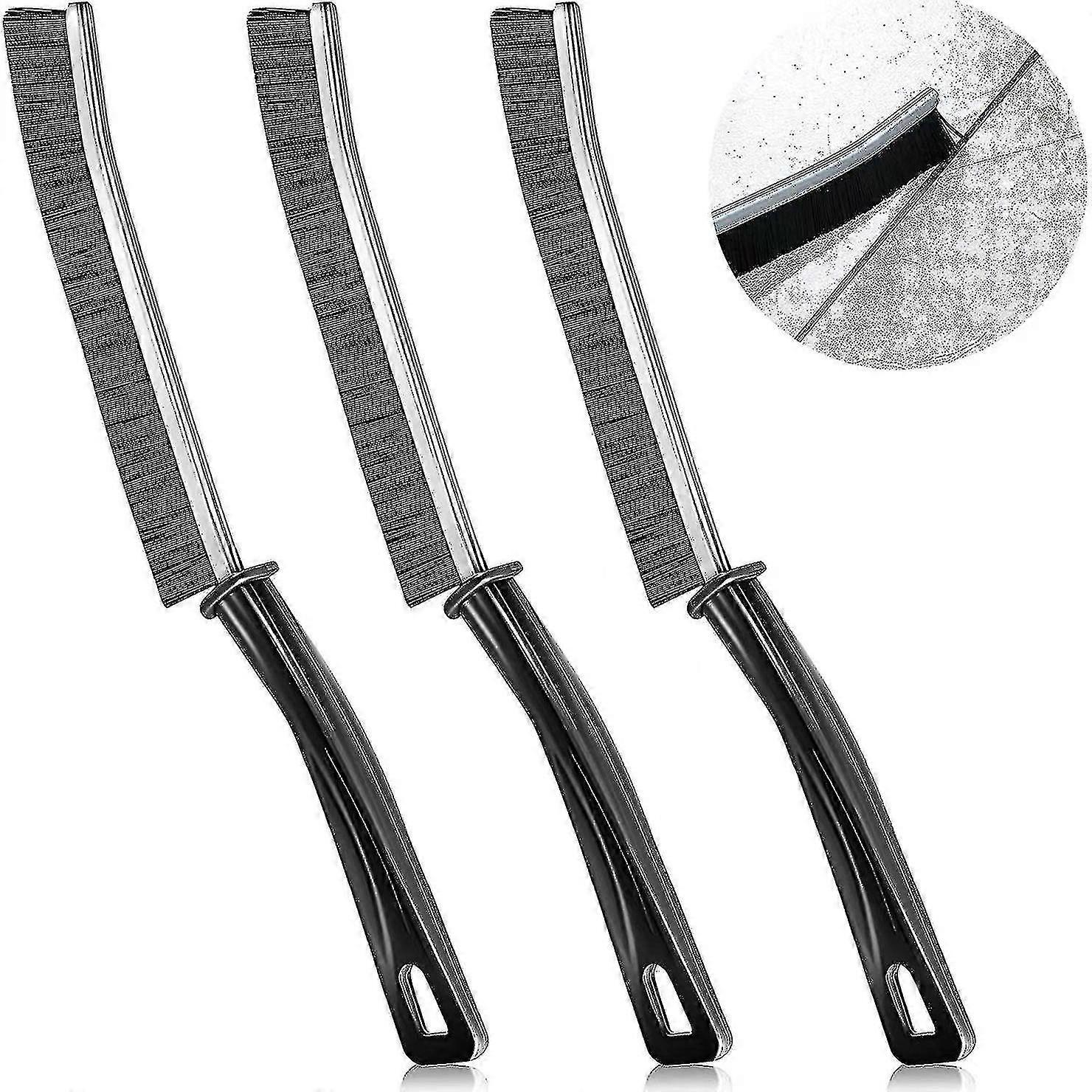 3 stk rengjøringsbørste for baderomssprekk, døde hjørner multifunksjonelle børster