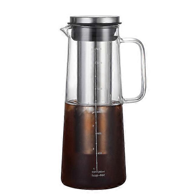 Cold Brew Coffee Pot Set Coffee Maker Dual Use Filter Coffee Tea Pot Espresso Ice Drip Maker Glass Pots Reusable Detachable