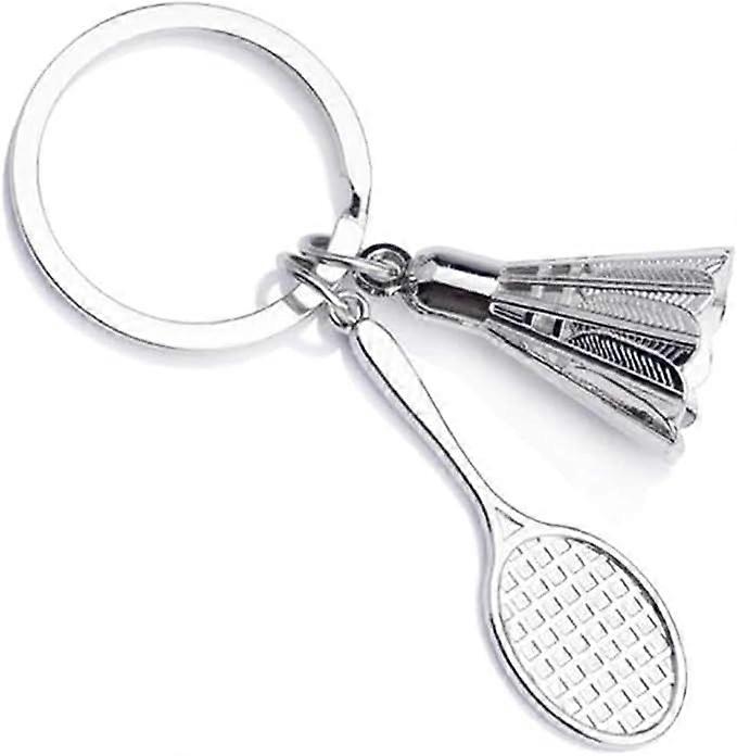 Dww-Badminton Keychain/Badminton Racket with Ball/Gift