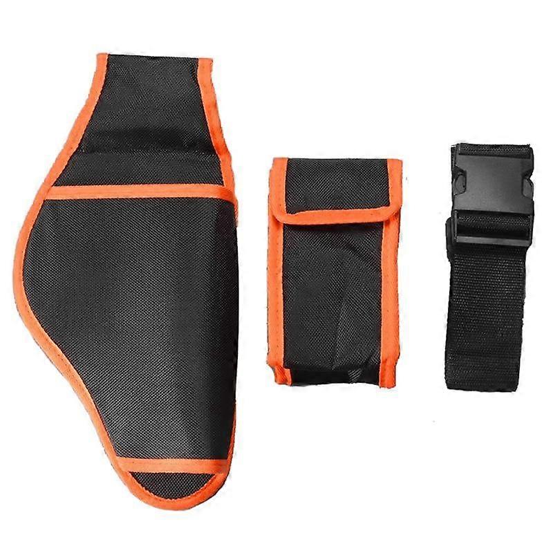 3Pcs Orange+Black Tool Purse Set Garden Scissors Electric Pruning Shears Gardening Electric Scissors Portable Purse