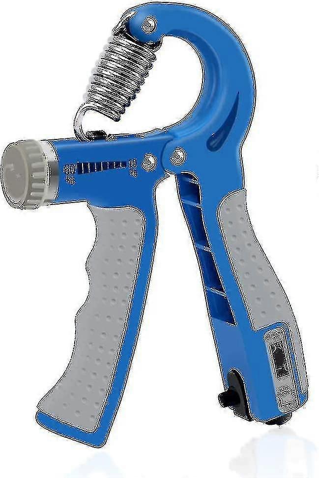 Handgriffstärkung, Handtrainer, Griffstärkungstraining, Fingerübung, Handgelenkstärkung, automatische Zählfunktion - colorgrey