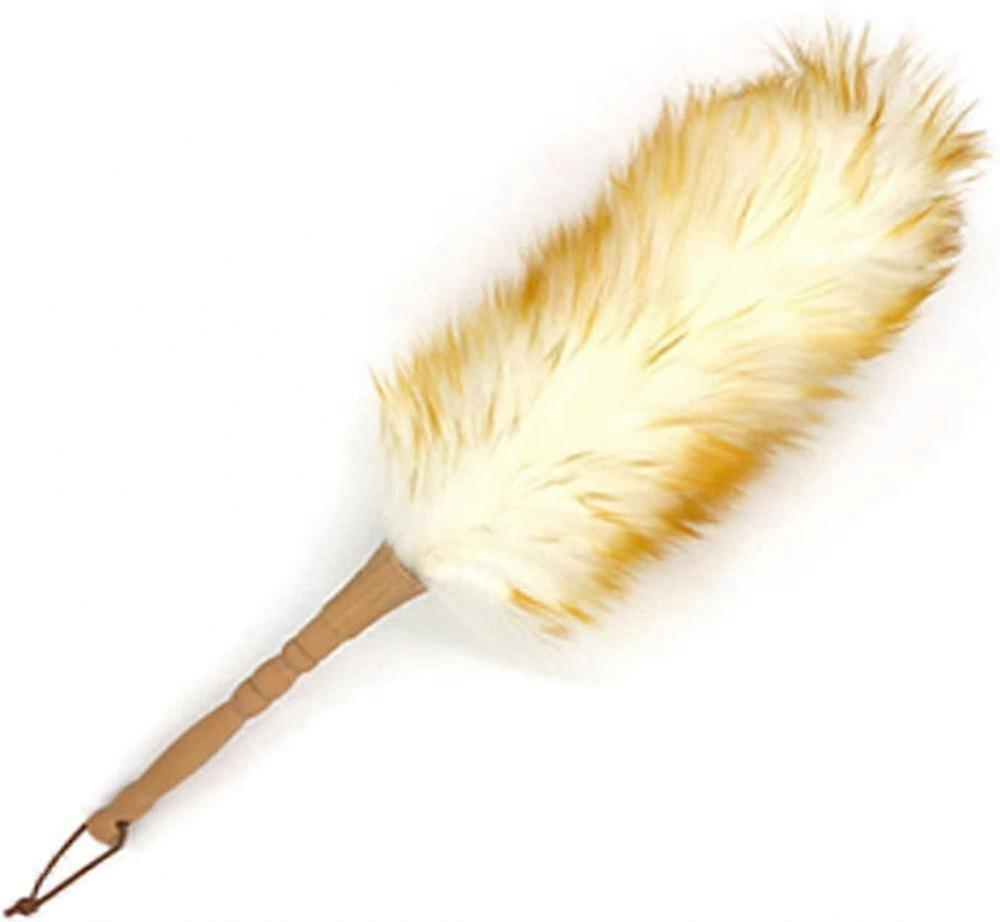Feather Duster With Wood Handle, Blinds Cleaner Purifier, Brush Cleaning Tool