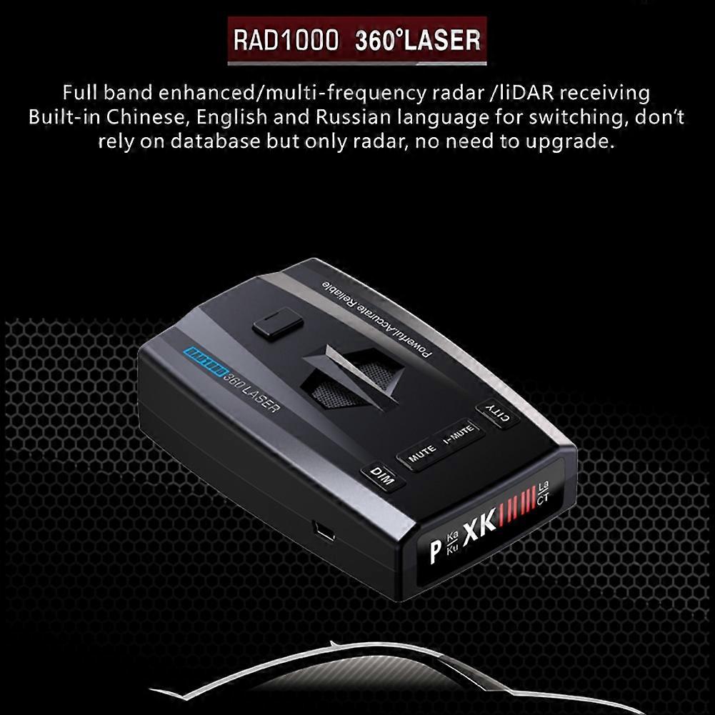 Full-Band Monitoring Radar Speed Alert Radar Signal Detection Alarm Warning Car Radar Speedometer Flow Velocity Car Accessories