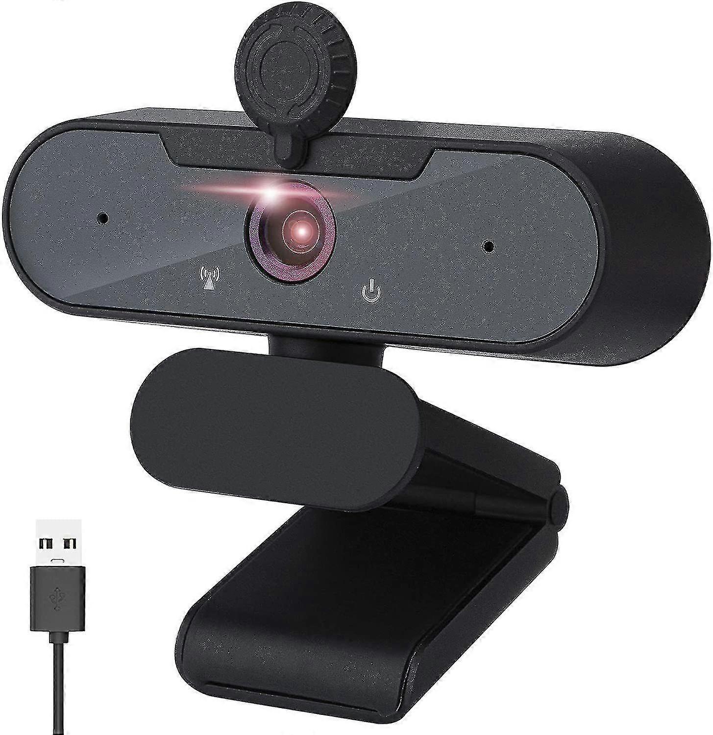 1080p Webcam With Microphone, Pc Webcam With Computer Cache Camera, Full Hd Webcam Usb Camera Web Camera For Video Chat, Video Conferencing, Study