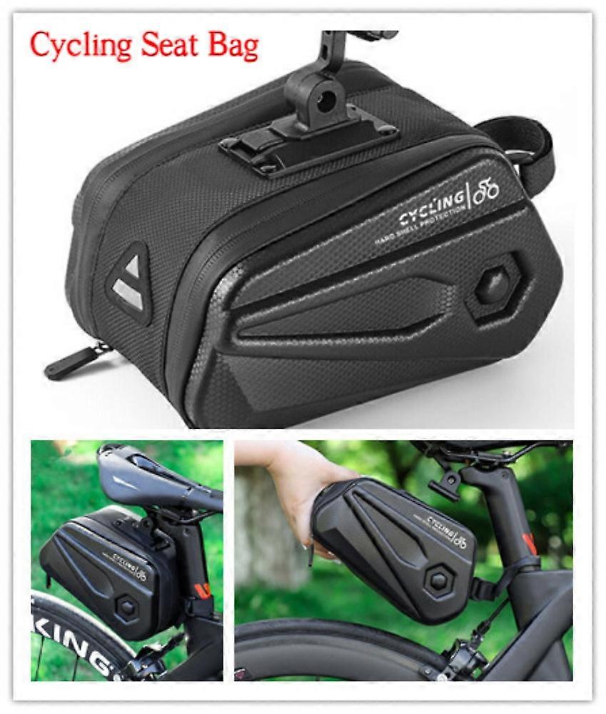 Sacoche de selle de vélo Vélo de route imperméable VTT Cyclisme sous sac de selle Noir