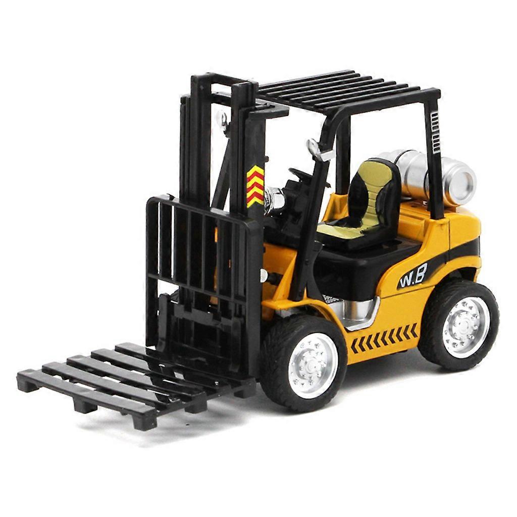 Children Lift Forklift Model Toy Pull Back Truck 1:24 Pull Back Function