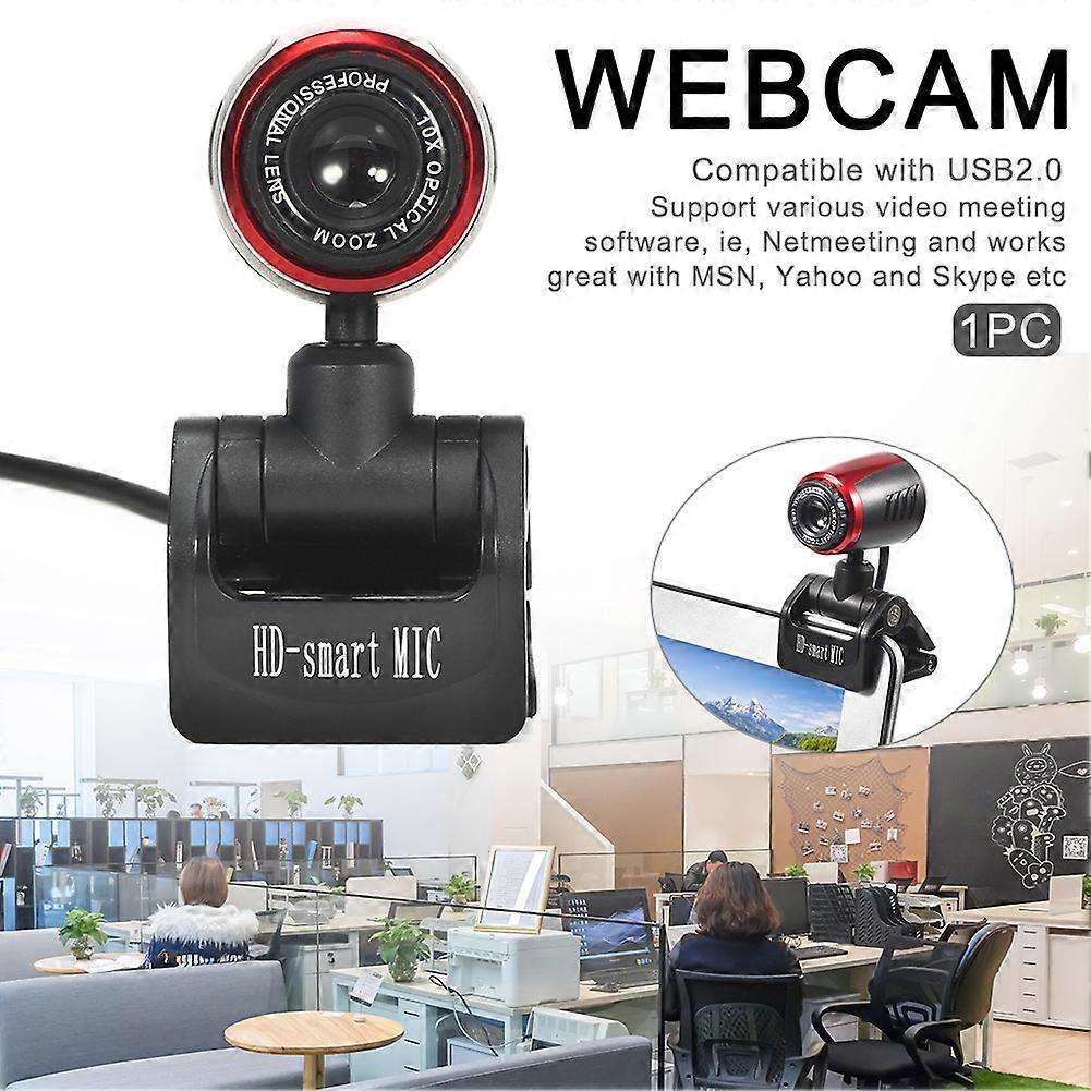 Accessories Online Teaching Built In Microphone PC Laptops Rotatable Wired Home Office HD USB 2.0 Glass Lens Computer Webcam