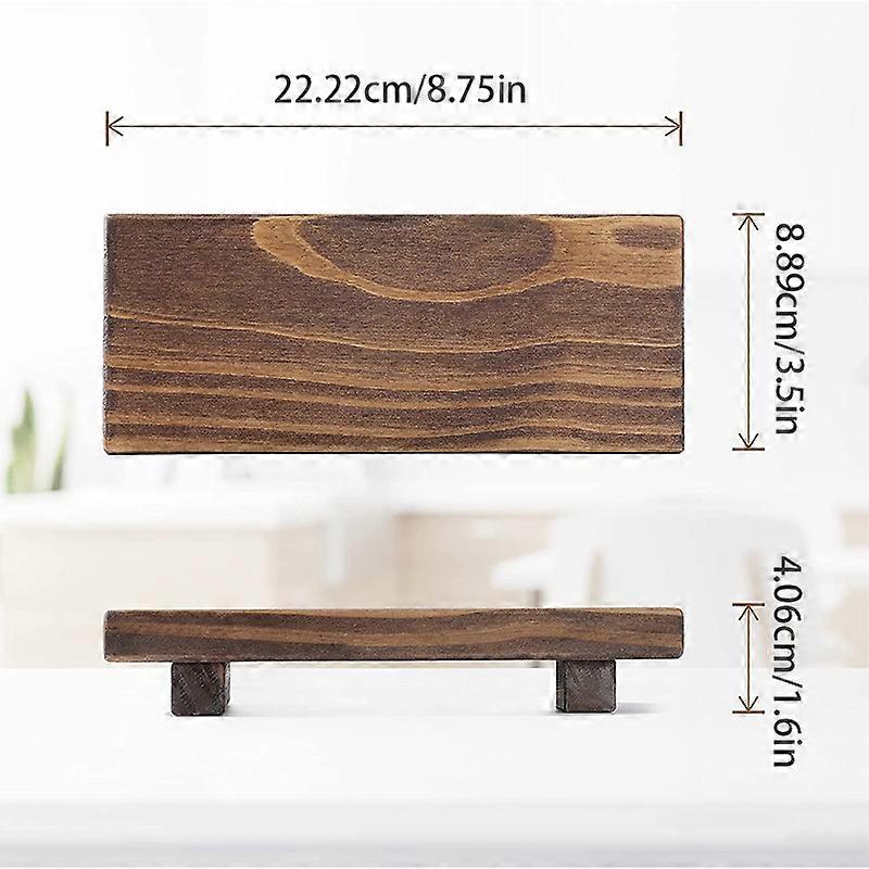 Wooden Base Toiletries Storage Base Shelf Solid Wood Soap Box Base Japanese Fat Soap Box