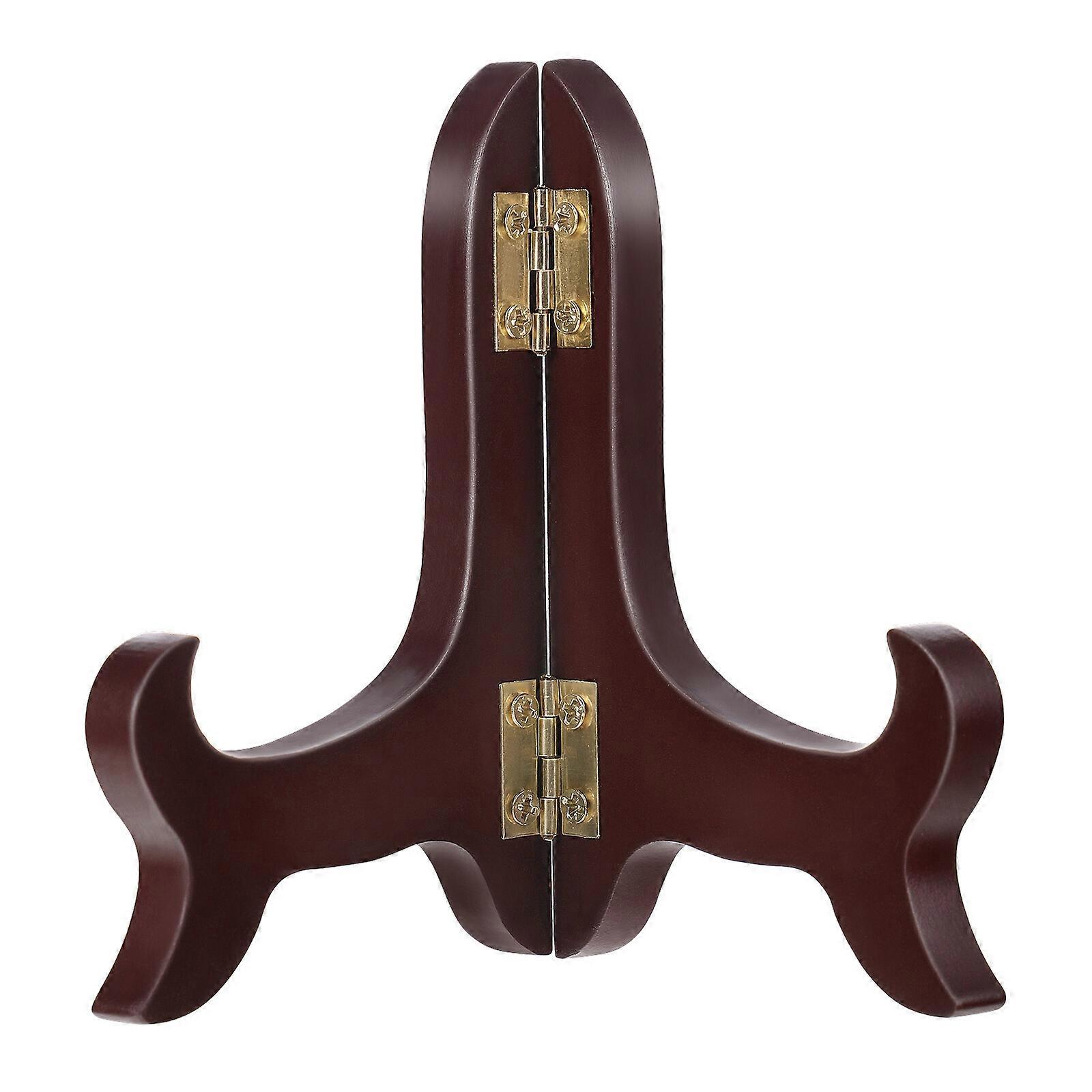 BESPORTBLE Wooden Display Stand Plate Holder Easels Picture Frame Folding Display Stand for 5-10cm
