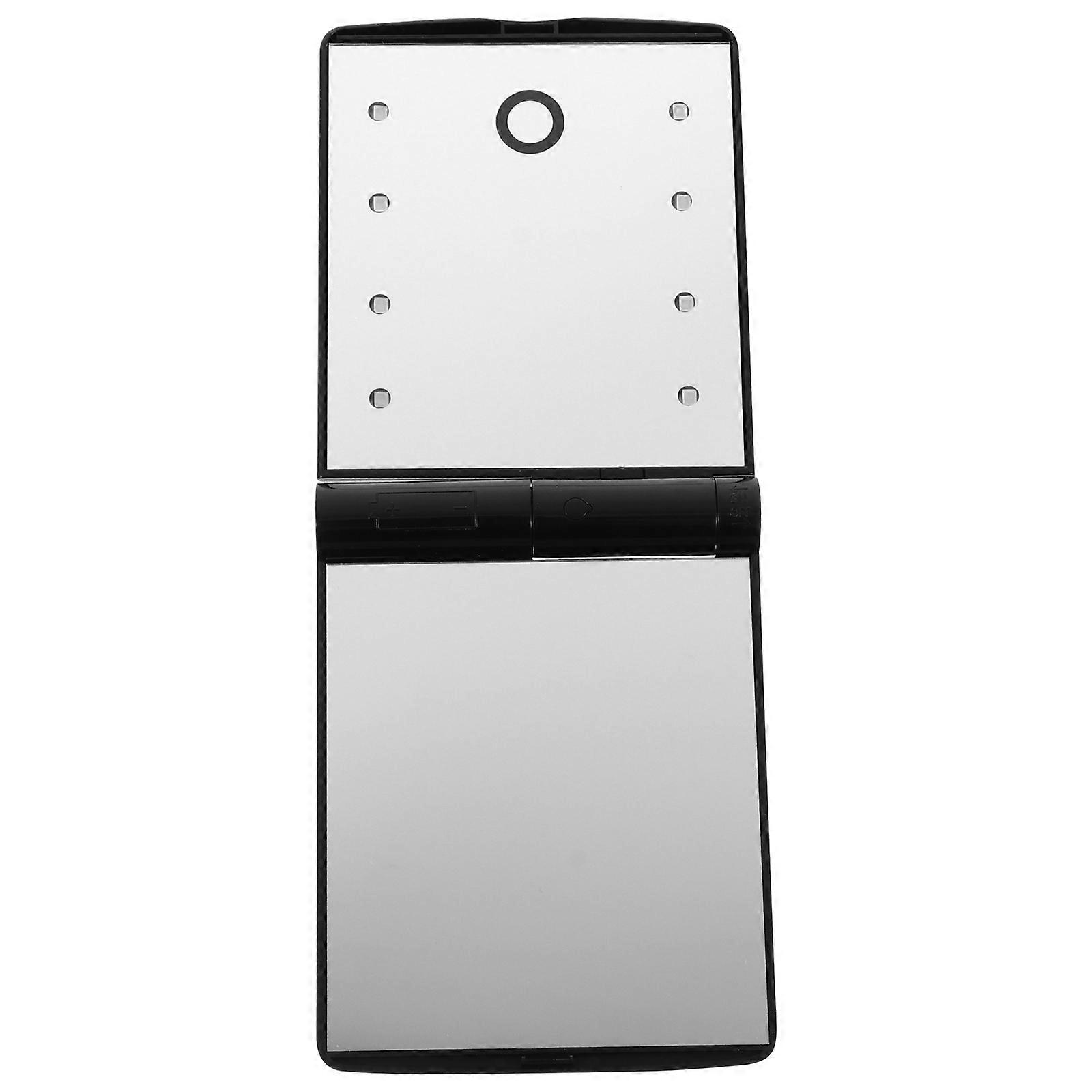 Creative LED Makeup Mirror Compact Folding Travel Portable Touch Screen Mirror