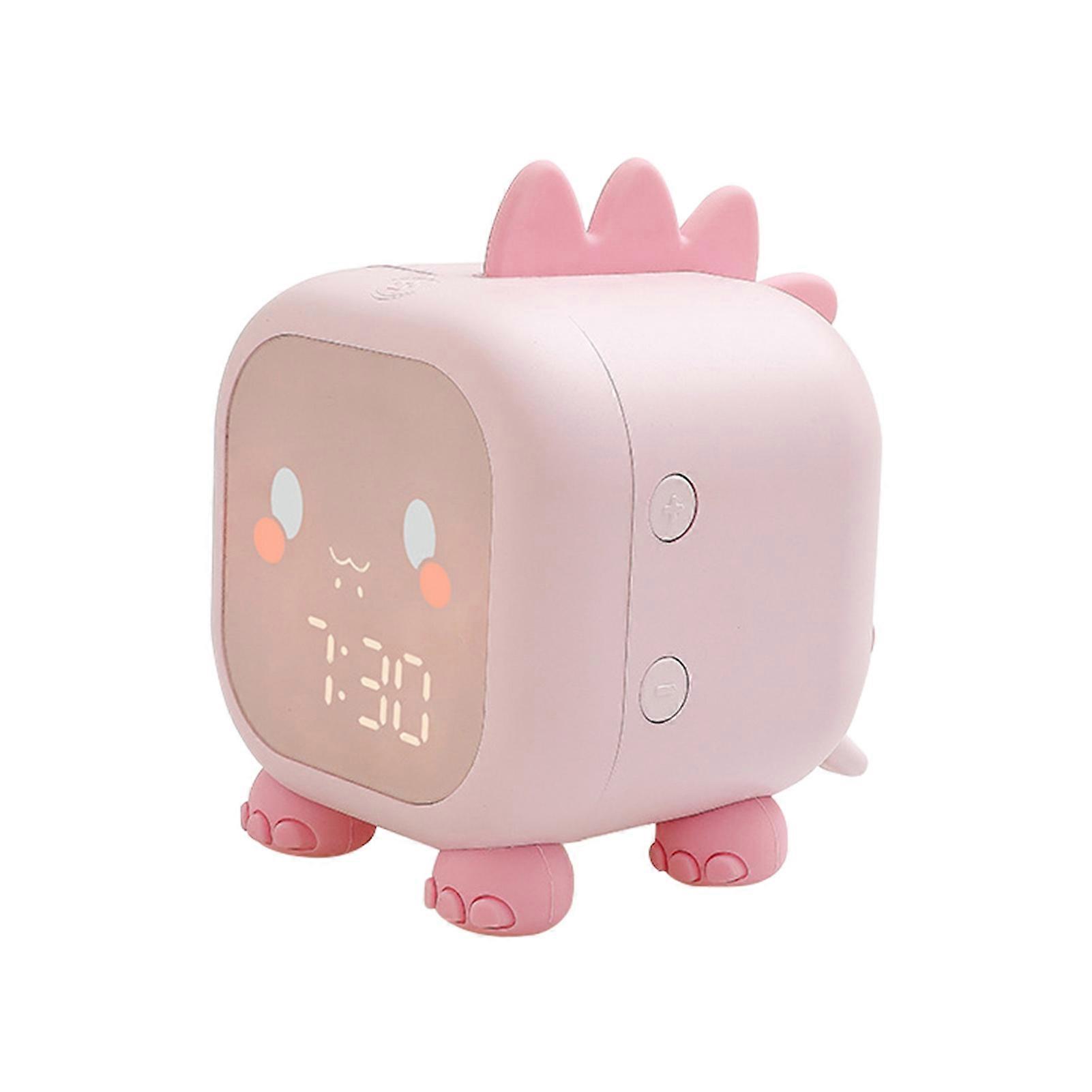 Clock Temperature Display Switch Sleep Training Silicone Kids Alarm Clock for Desktop Qinhai