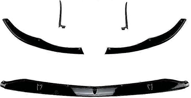 Car Front Bumper Lip Diffuser Spoiler For Mercedes For Benz C-class W205 C205 S205 C63 C63s Only AMG 2015-2022 Car Front Bumper Lip (Color : Glossy Bl