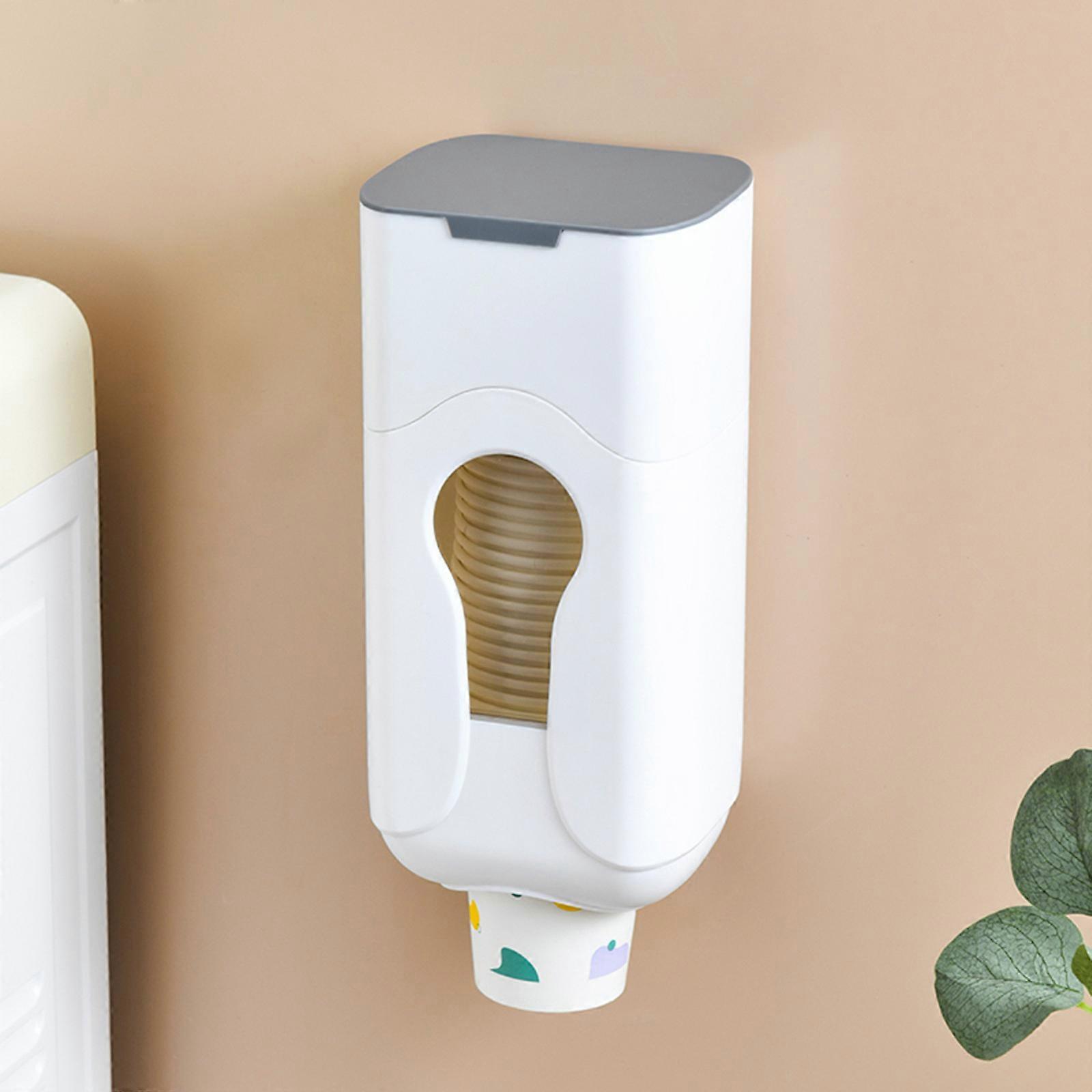 Cup Dispenser Water Cooler Cup Holder Pull Type Wall Mount Cups Dispenser
