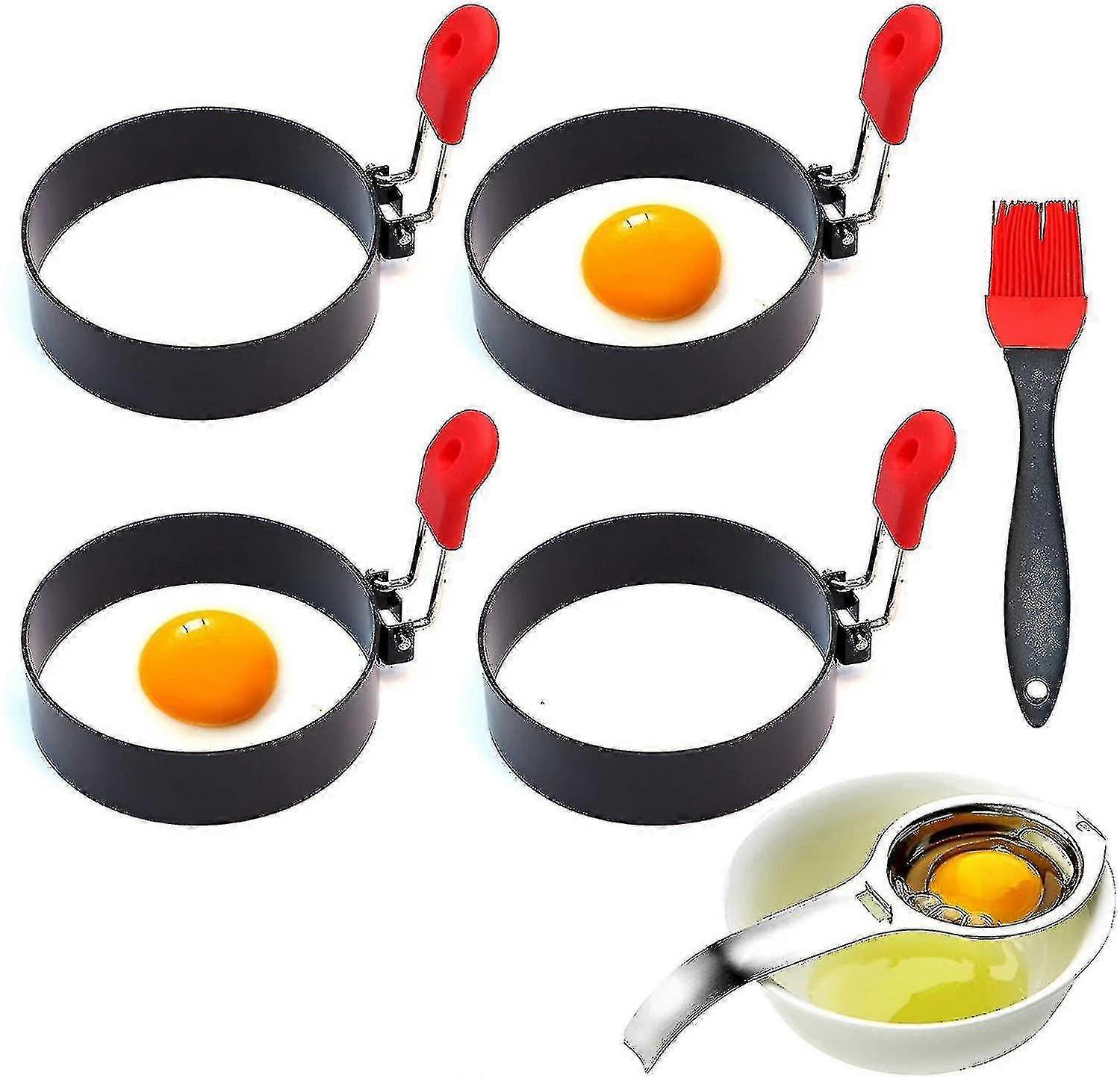 1pcs Egg Rings For Griddle Or Frying Round Egg For Breakfast 4pcs