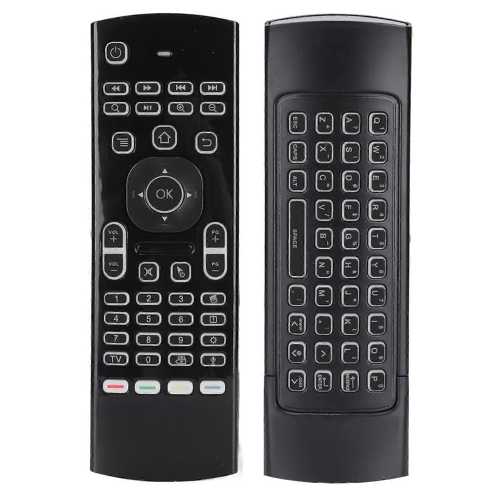 Double Sided 2.4g Air Mouse Remote Control Voice Backlit Version Wireless Keyboard