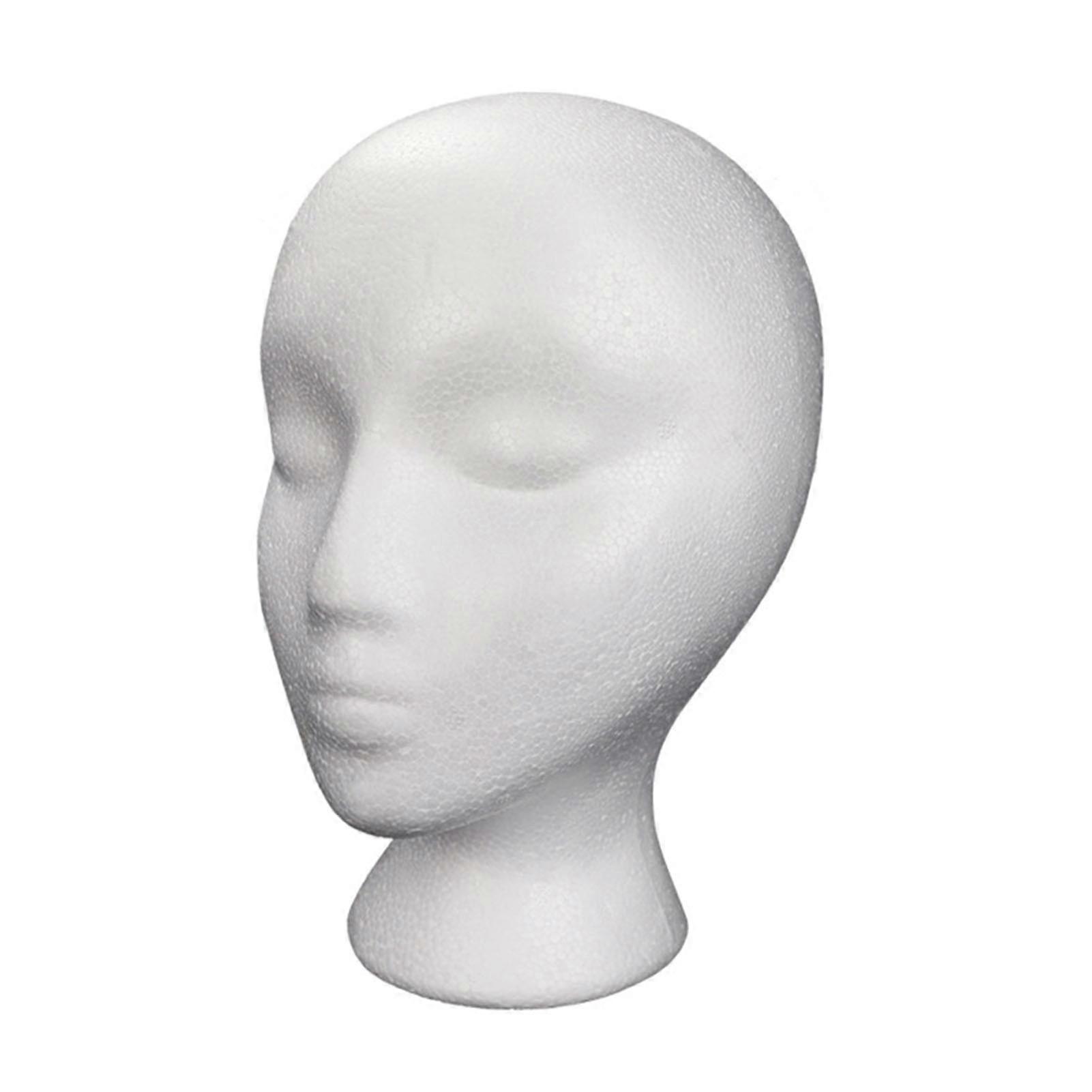 Lightweight Foam EPS Mannequin Head Glasses Headset Wig Display Stand Women Head Model Hat Display Mold