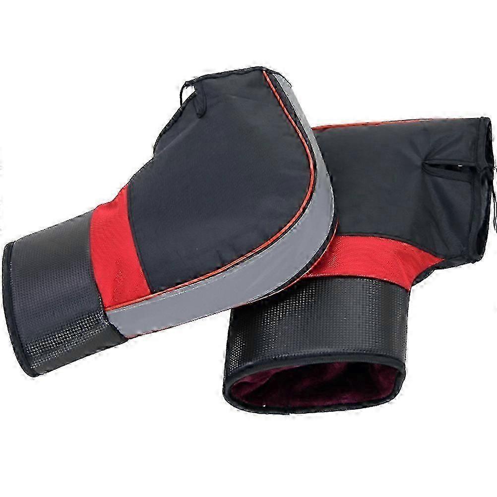 Gants de guidon de moto coupe-vent Gants de guidon de moto chauds Gants imperméables Gants épais de guidon chaud