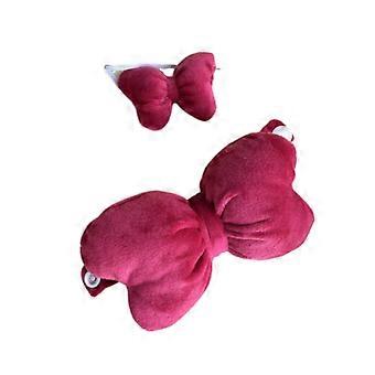 2 Pieces Fashion Dolls Bow Top and Headband Costume for 20cm Dolls Boy Dolls Rose