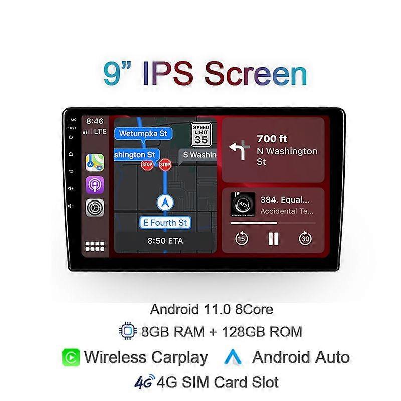 Carplay 9" Dsp Android 12.0 Car Radio Stereo For Mitsubishi Eclipse Cross 2018 2019 2020 2021 Gps Multimedia Player 360 Camera
