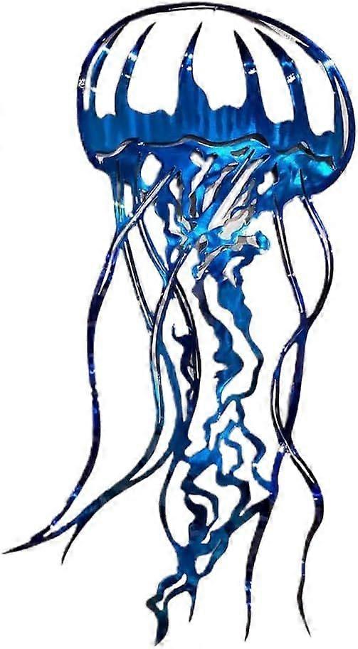 Metal Wall Art Decorations, Sailboat Jellyfish Sea Turtle Home Decor, Craft Beach Theme Decor, Wall Art Decorations Gift