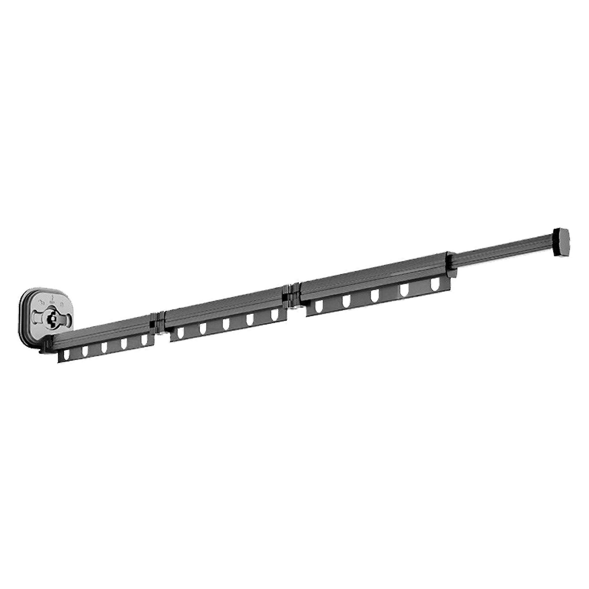 Foldable Suction Cup Mounted Clothes Drying Rack, Gray