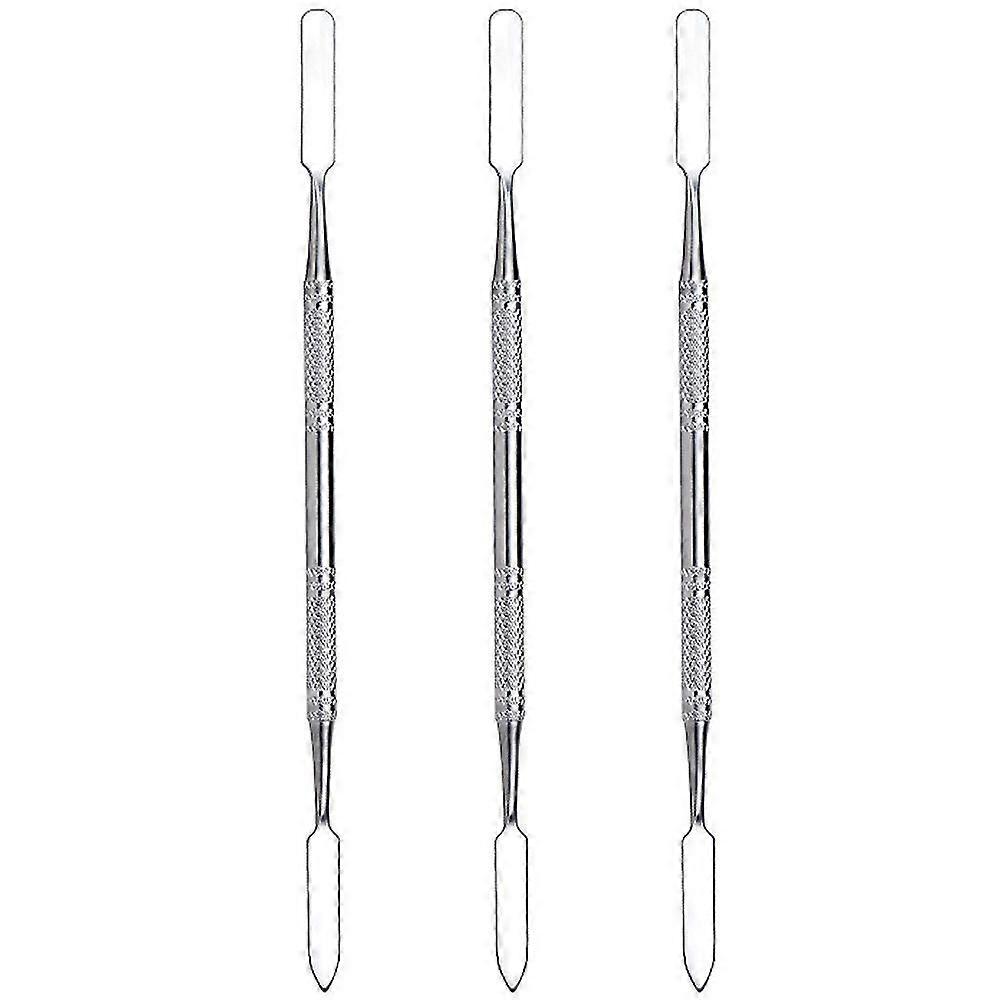 Stainless Steel Cosmetic Makeup Spatula Stirring Rod Tool