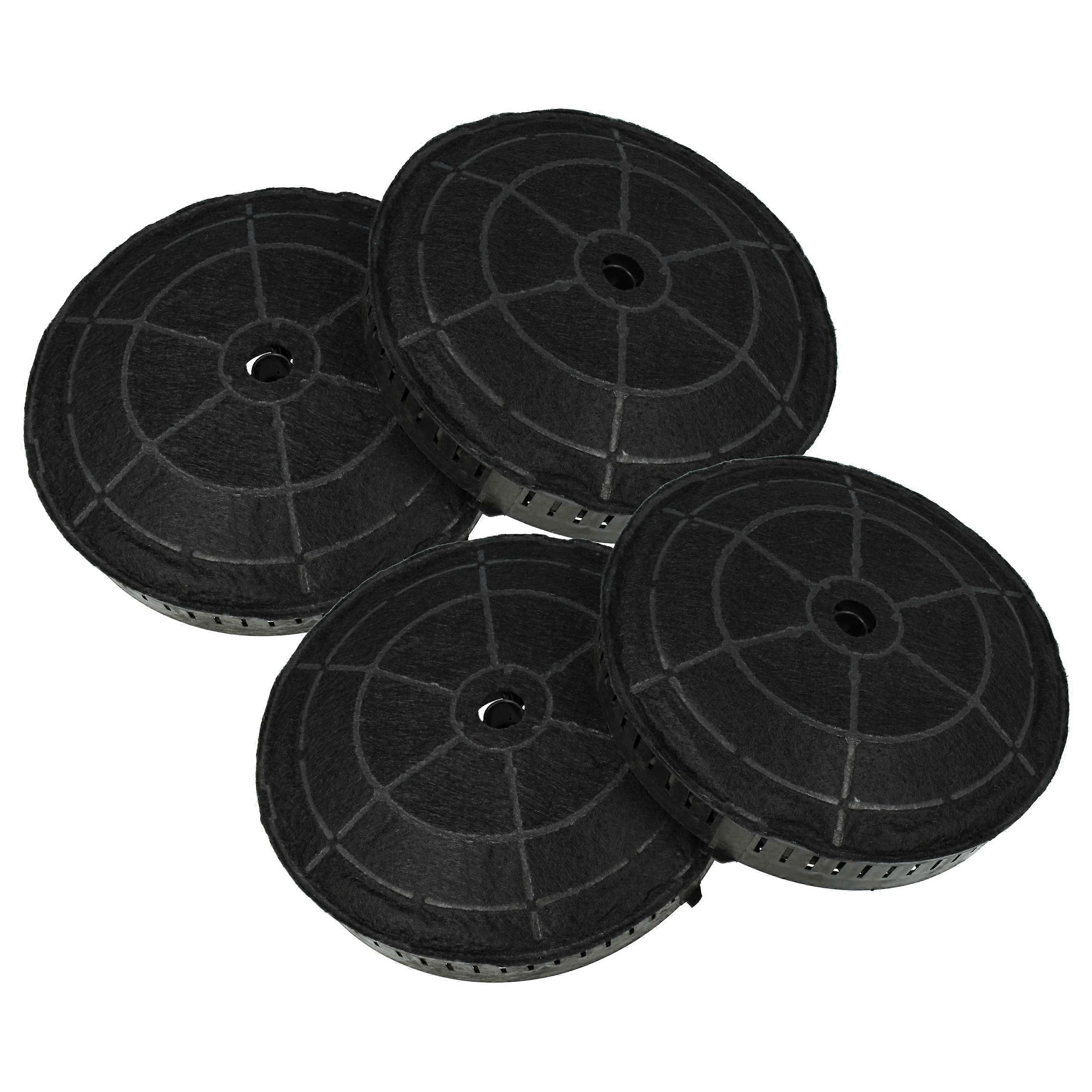 vhbw 4x Aktivkohlefilter kompatibel mit Bosch DBB66AF60, DBB66AF60/01, DBB96AF50/01, DBB96AF50, DBB66AF50/01, DBB66AF50 Dunstabzugshaube - 17,2 cm