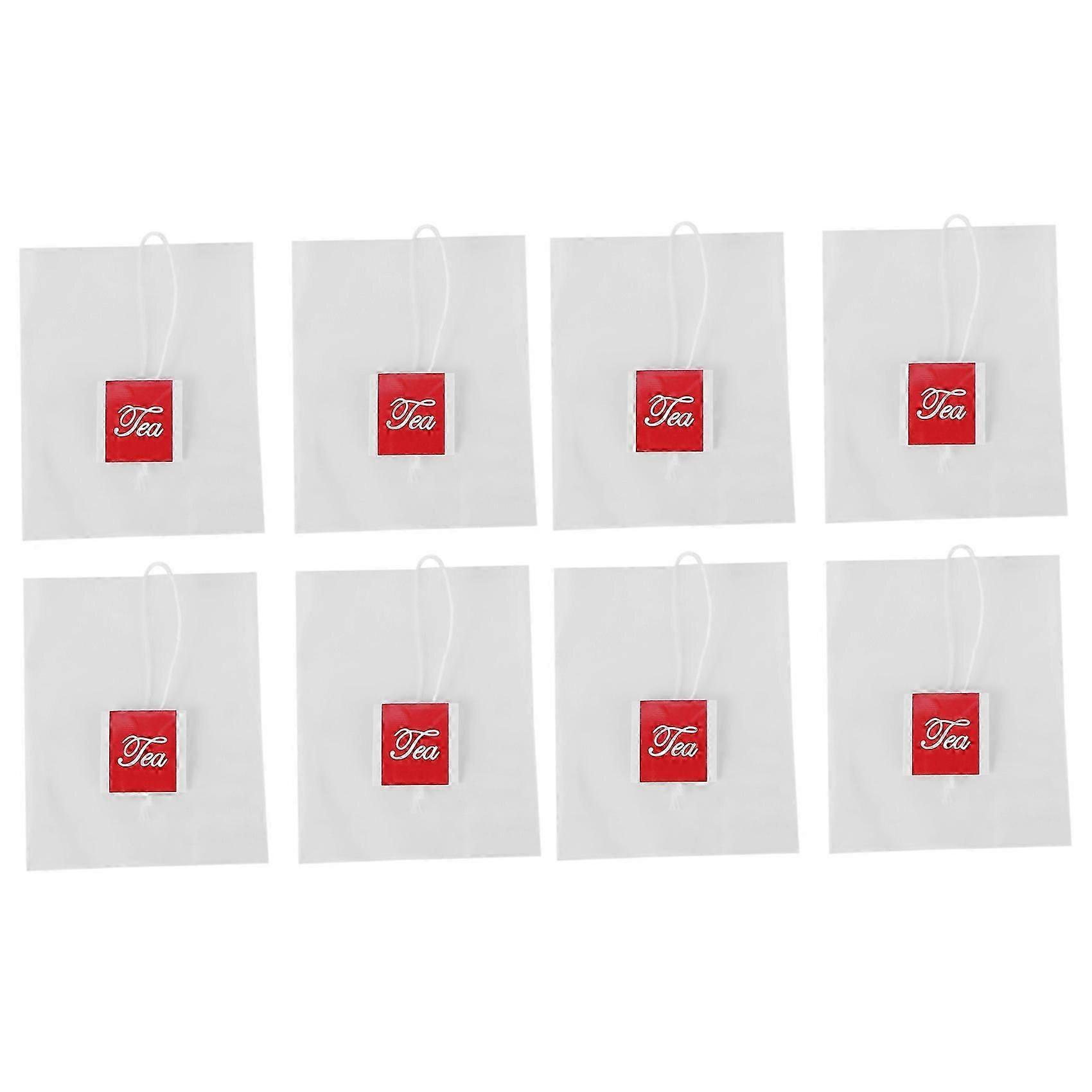 4000Pcs 5.5 x 7cm Pyramid Tea Bag Filter Nylon Tea Bag Single String Label Transparent Empty Tea Ba