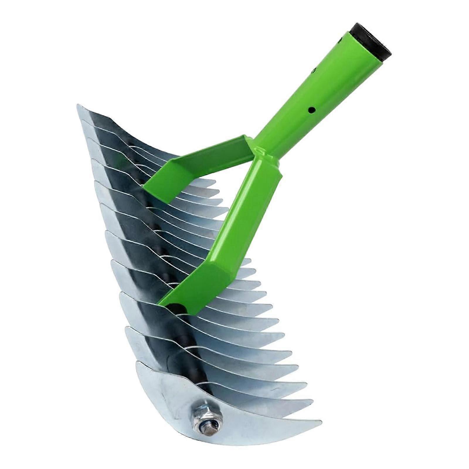 Thatch Rake Manual Tool Multifunctional Yard Leaves Rake Sturdy Labor Saving without Handle