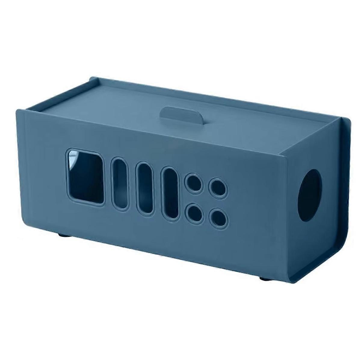 Cable Organizer Box for Desk - Electric Socket Storage, Power Cord Holder, Desktop Plug-in Board Management C