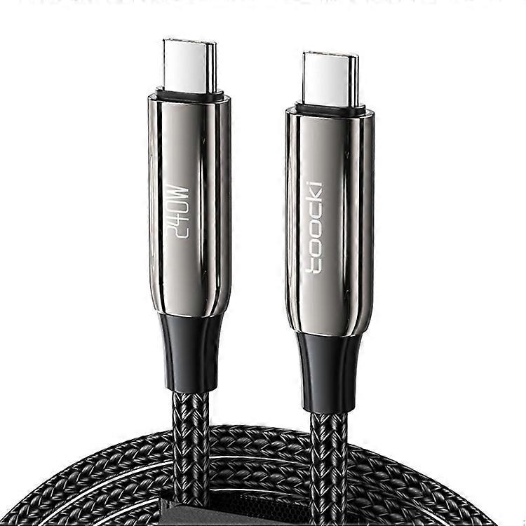 TOOCKI TQ-X80C4 2m 240W Type-C to Type-C Braided Data Cord Phone Fast Charging Cable