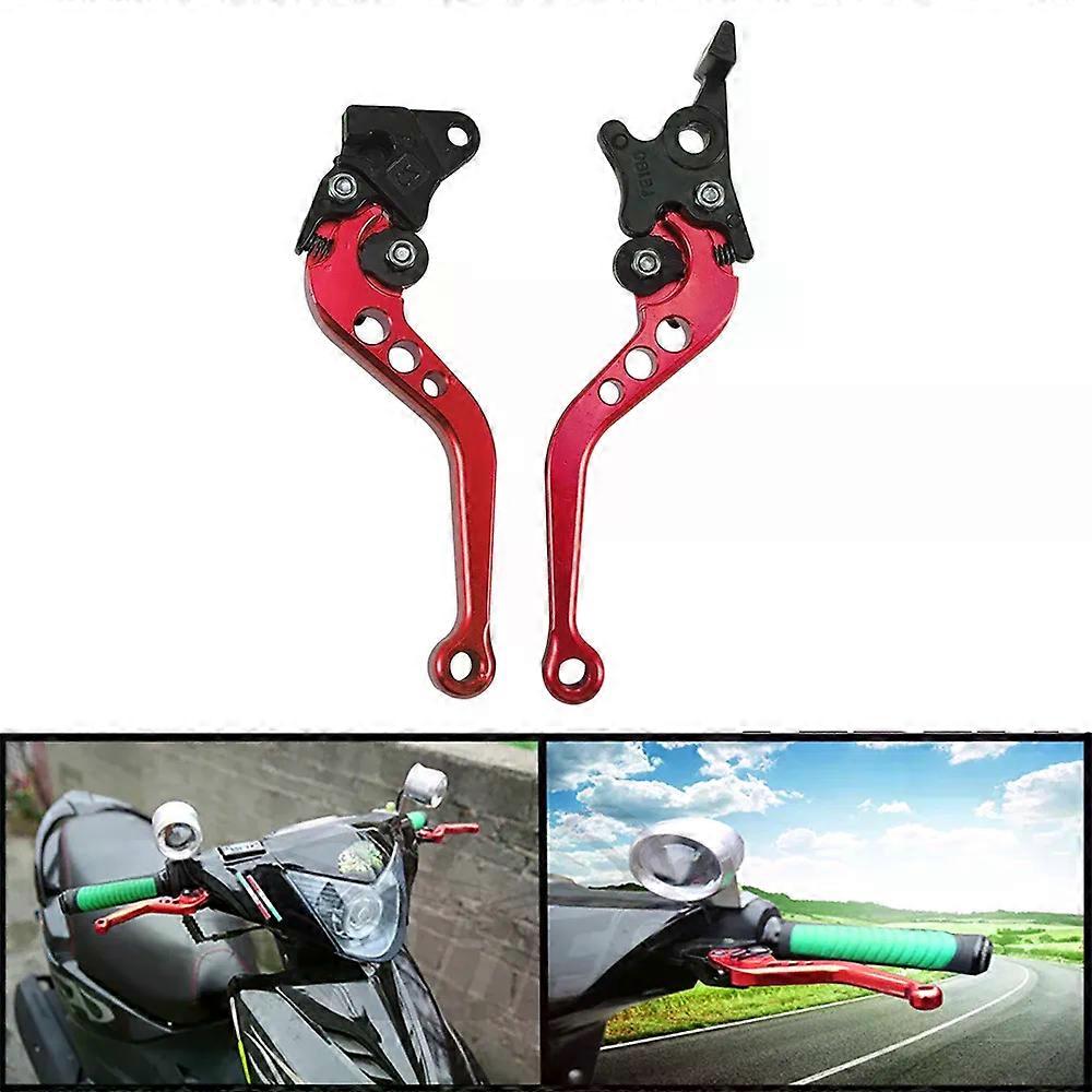 2 Pcs Adjustable Motorcycle Brake Handle Clutch Pump Lever Hydraulic Cylinder Accessorie CNC Alloy Universal compatible for Yamaha DDRR