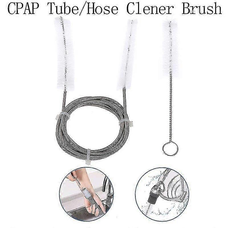 ערכת מברשת ניקוי צינור מסכת CPAP מתאימה לצינורות סטנדרטיים בקוטר 22 מ"מ ו-19 מ"מ