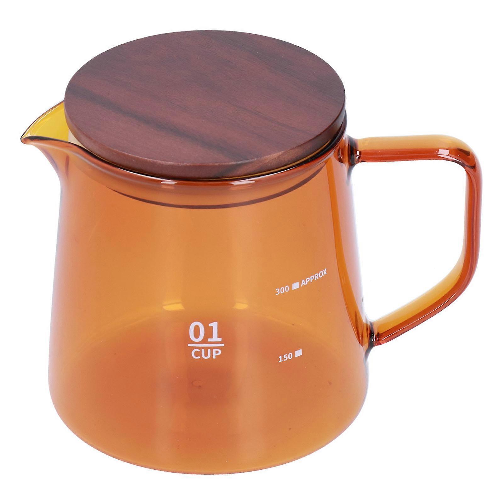 Tea Cup Borosilicate Glass Heat Resistant Household Coffee Mug Water Container with Lid
