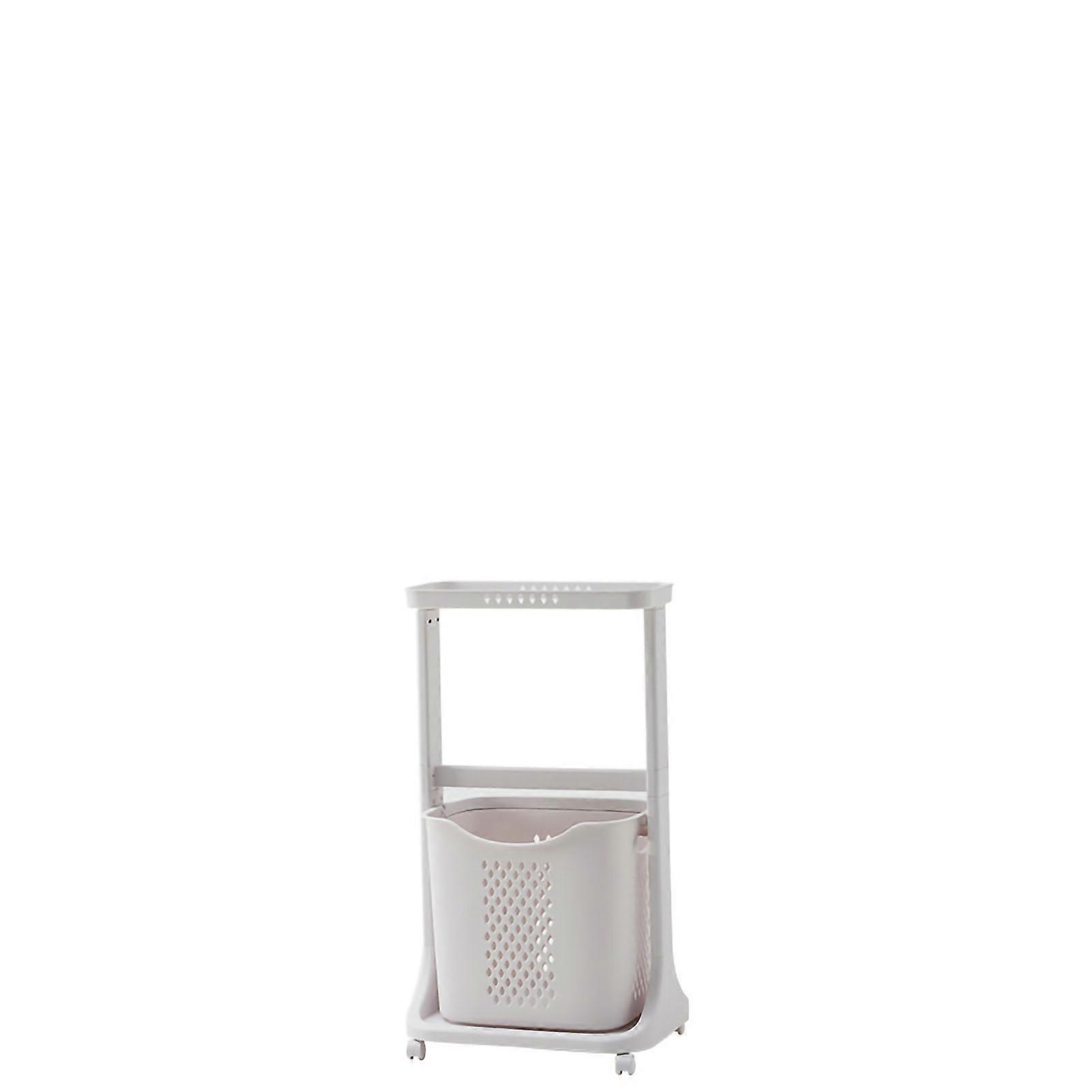 Coat Rack Simple Mobile Vertical Large Capacity Iron Pipe PP ABS Closet Storage Shelf for Bedroom Bathroom A
