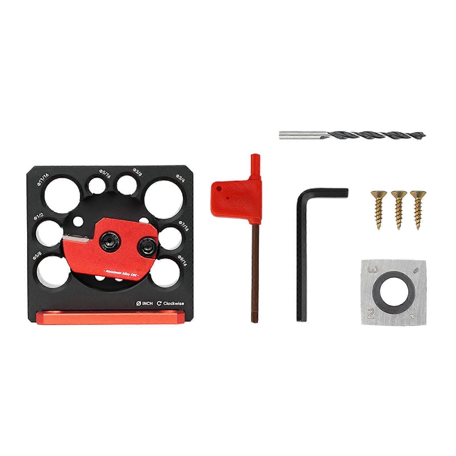 Adjustable Dowel Maker Metric Jig 8mm-20mm with Carbides Blade Round Bar Round Tenon Making Tool Compact Woodworking