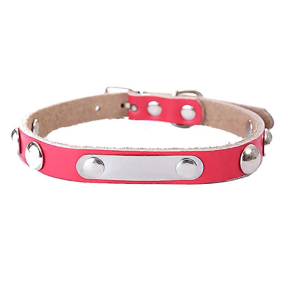 Adjustable PU Leather Dog Collar for Pets